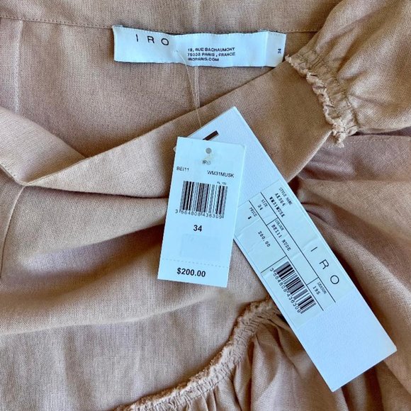 💃🏼5x HP!💃🏼 NWT IRO Musk Linen Ruffle Skirt - Picture 6 of 11